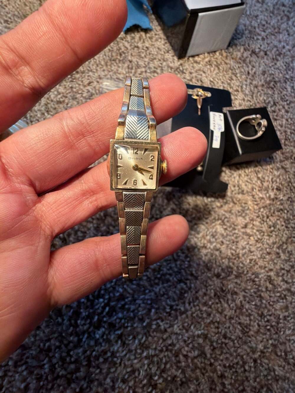 Bulova Vintage Ladies Mechanical Wrist Watch 10K RGP Gold Filled
